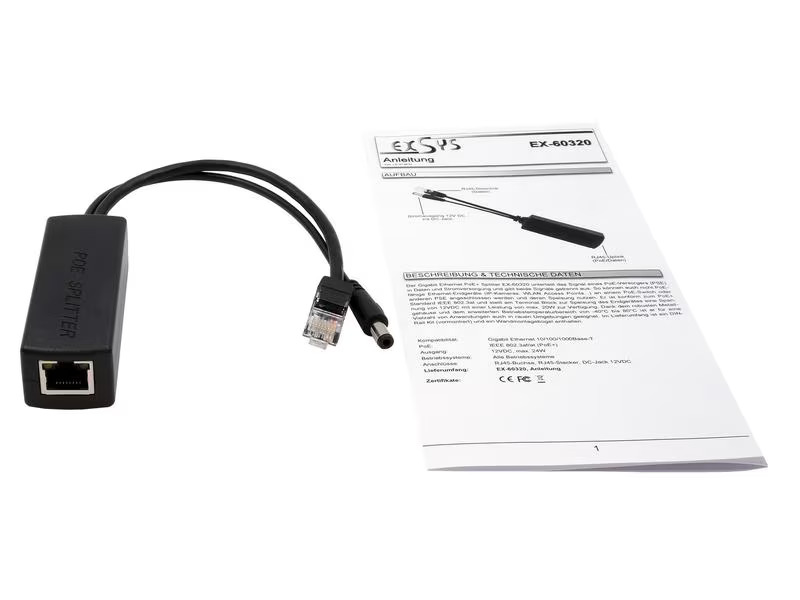 Exsys PoE Splitter EX-60320