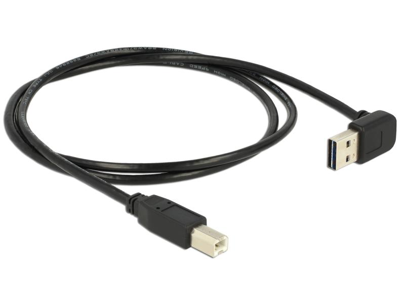 Delock USB 2.0-Kabel A - B EASY-USB gewinkelt 3 m