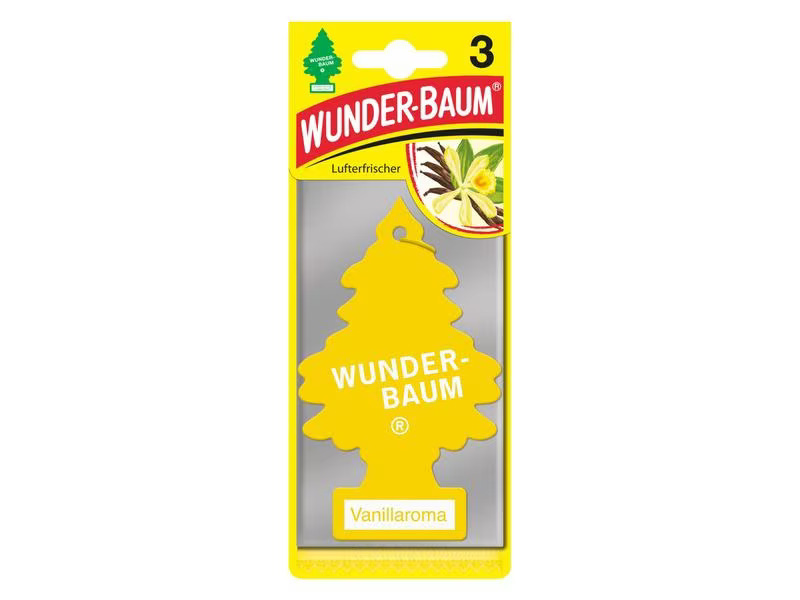 Wunderbaum Auto-Lufterfrischer Vanillaroma 3er Pack