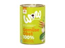 WOW Nassfutter 100% Gemüse &amp; Obst, 6 x 400 g