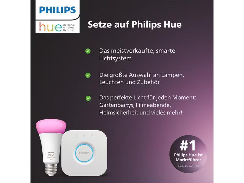 Philips Hue LED-Lichterkette Festavia, 40 m, 500 LEDs
