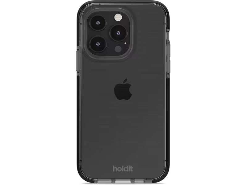 Holdit Back Cover Seethru iPhone 15 Pro Schwarz