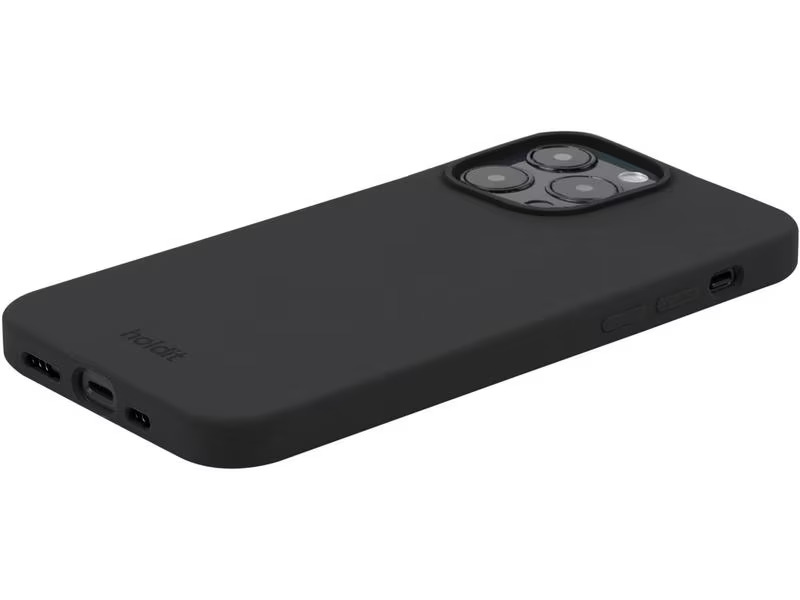Holdit Back Cover Silicone iPhone 15 Pro Max Schwarz