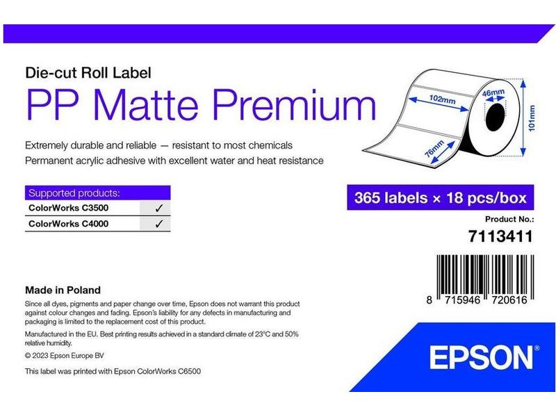 Epson Etikettenrolle 102 x 76 mm