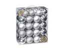 INGES CHRISTMAS DECOR Weihnachtskugel Silber-Mix 44 Stück