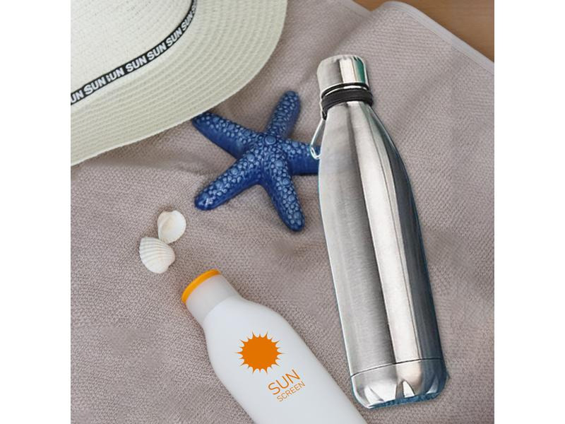 KH Security Isolierflasche Hidden Safe, Chrom