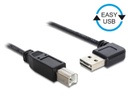 Delock USB 2.0-Kabel A - B EASY-USB gewinkelt 50 cm