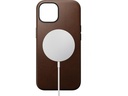 Nomad Back Cover Modern Leather iPhone 15 Braun