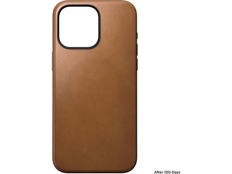 Nomad Back Cover Modern Leather iPhone 15 Pro Max Rostbraun