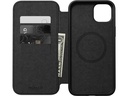 Nomad Book Cover Modern Leather Folio iPhone 15 Plus Braun