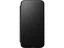 Nomad Book Cover Modern Leather Folio iPhone 15 Pro Schwarz