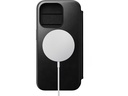 Nomad Modern Horween Leather Folio iPhone 15 Pro Schwarz