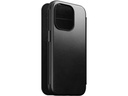 Nomad Modern Horween Leather Folio iPhone 15 Pro Schwarz