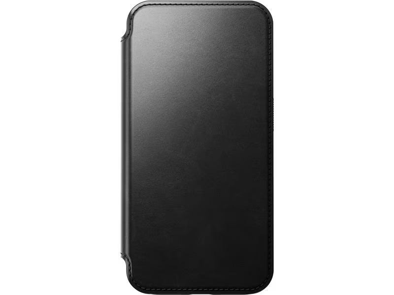 Nomad Modern Horween Leather Folio iPhone 15 Pro Schwarz