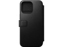 Nomad Modern Leather Folio iPhone 15 Pro Max Schwarz
