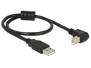 Delock USB 2.0-Kabel A - B gewinkelt 0.5 m