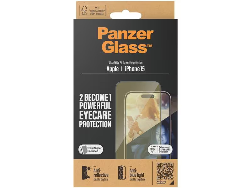 Panzerglass Displayschutz Anti Reflective iPhone 15