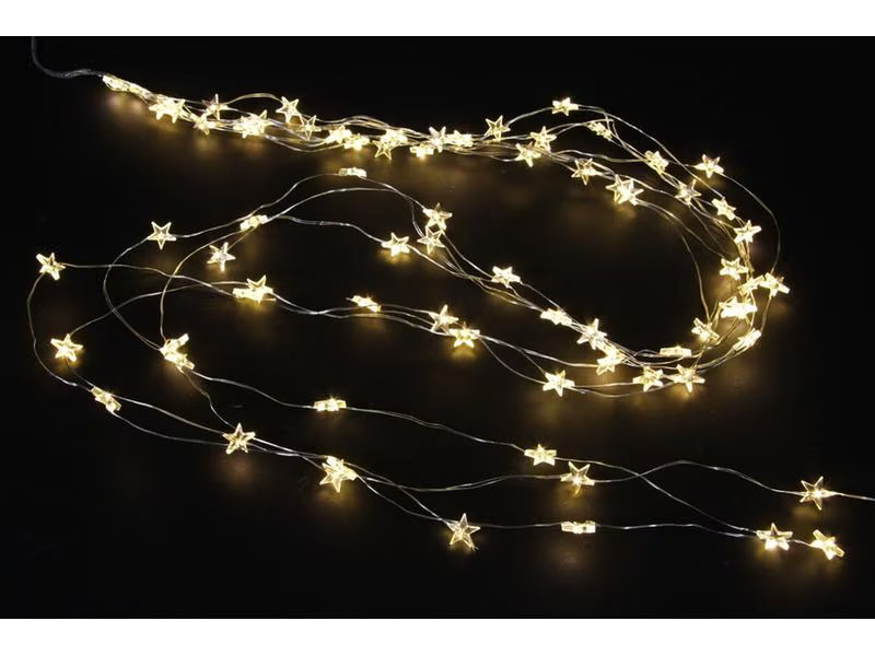 Dameco LED-Lichterkette Micro Sternen 80 Lampen, 1.3 m