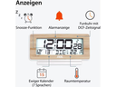 ADE Digitalwecker Temperatur-&amp; Datumsanzeige