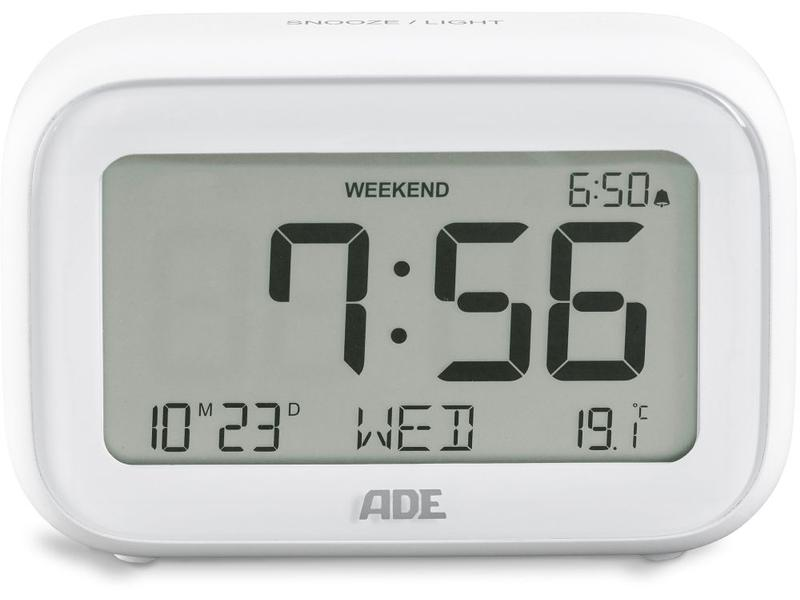 ADE Digitalwecker mit Temperaturanzeige