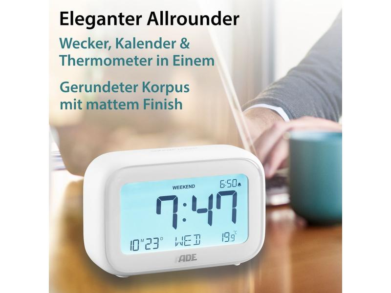 ADE Digitalwecker mit Temperaturanzeige