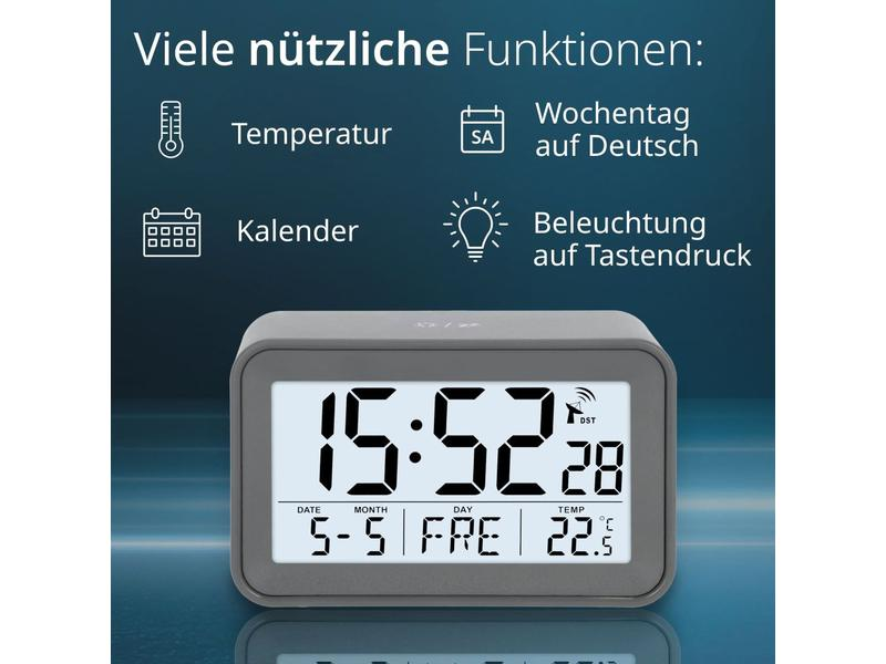 ADE Funkwecker mit Kalender