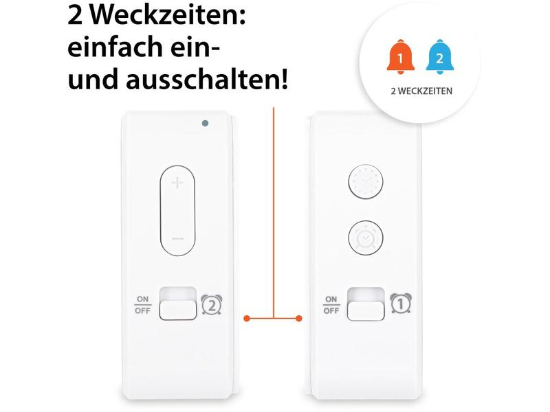 ADE Funkwecker mit Nachtlichtsensor