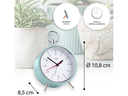ADE Klassischer Wecker Retro Hellblau