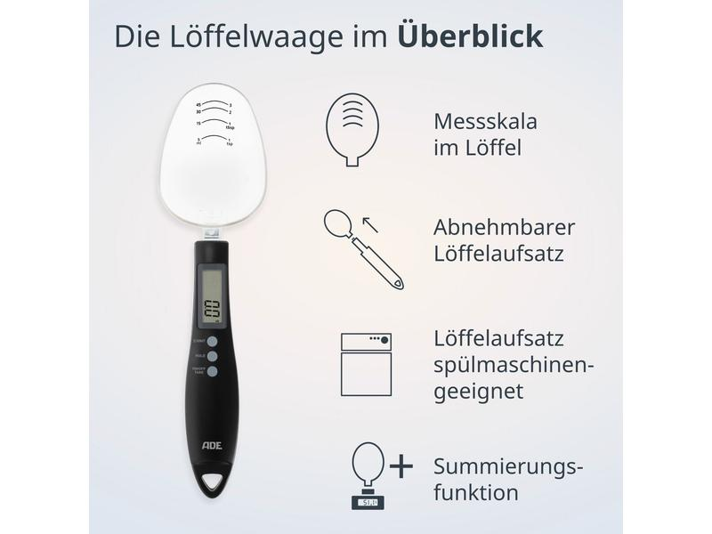 ADE Löffelwaage Eni Schwarz