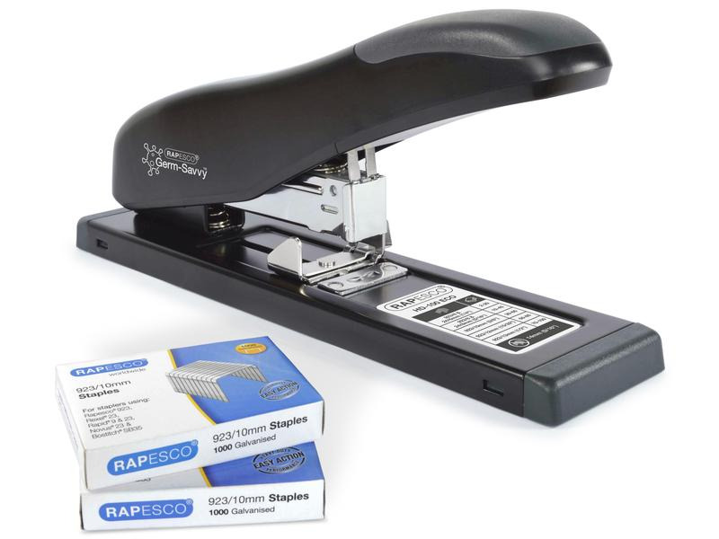 Rapesco Heftgerät Germ Savvy 50 Seiten, Schwarz
