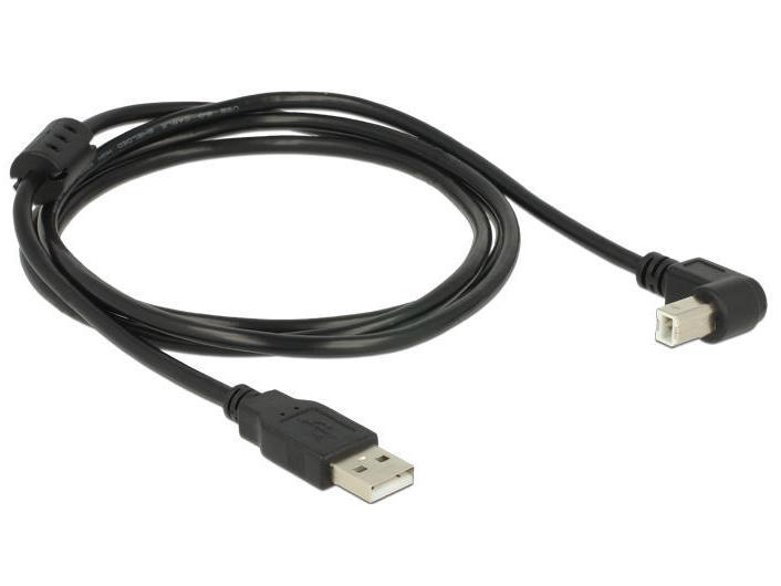 Delock USB 2.0-Kabel A - B gewinkelt 1.5 m