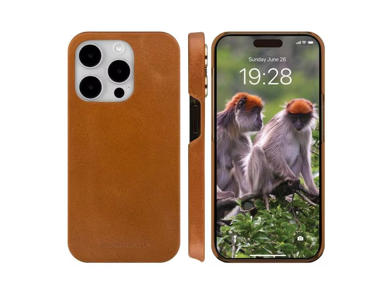 dbramante1928 Book Cover Lynge iPhone 15 Pro Max Braun
