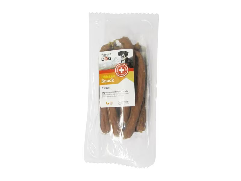 naturaDog Chicken Snack Multipack, 14 x 8 x 20 g
