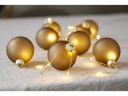 Star Trading LED-Lichterkette Bliss, 1.6 m, 8 Kugeln, Gold