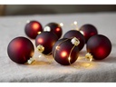Star Trading LED-Lichterkette Bliss, 1.6 m, 8 Kugeln, Rot