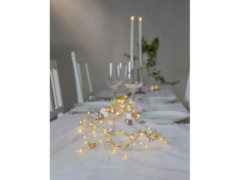 Star Trading LED-Lichterkette Winny, 2 m, 60 LEDs, Gold