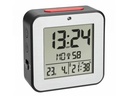 TFA Dostmann Digitalwecker mit Innentemperatur Schwarz/Silber