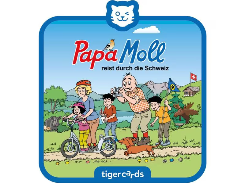 Tigermedia tigercard Papa Moll reist durch die Schweiz