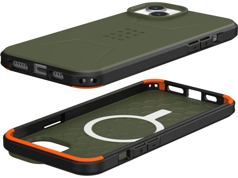 UAG Back Cover Civilian Case iPhone 15 Plus Olive