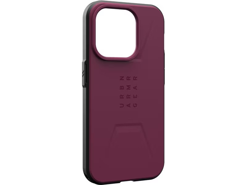UAG Back Cover Civilian Case iPhone 15 Pro Bordeaux