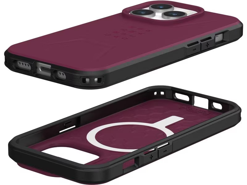 UAG Back Cover Civilian Case iPhone 15 Pro Bordeaux