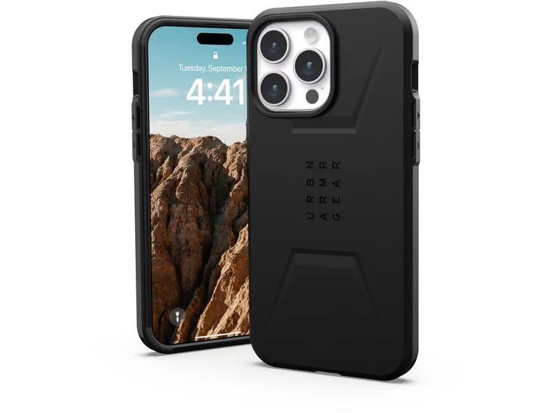 UAG Back Cover Civilian Case iPhone 15 Pro Max Black