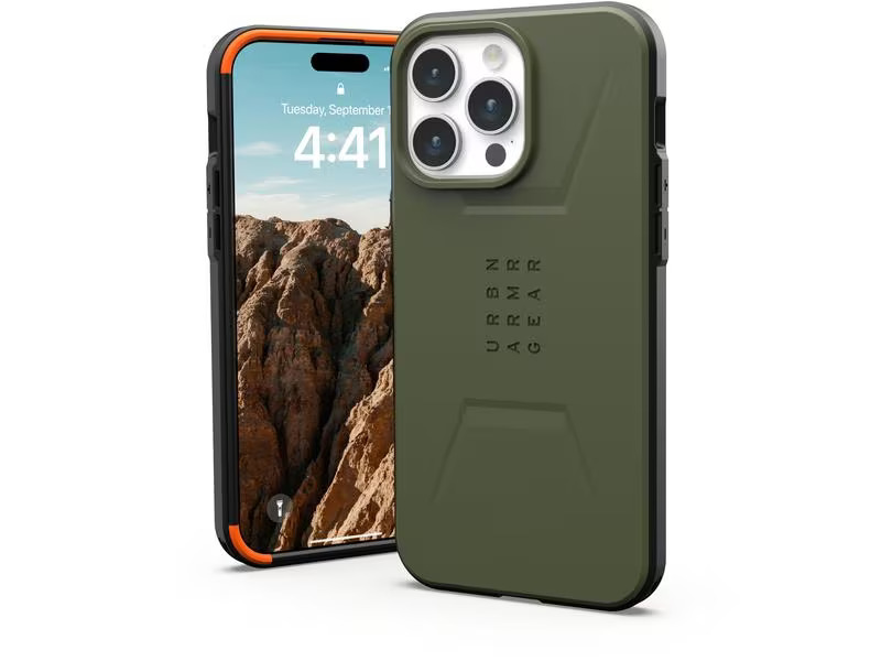 UAG Back Cover Civilian Case iPhone 15 Pro Max Olive