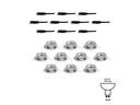 Paulmann Einbauspot LED Base Basisset, GU10, 10 x 10W, Eisen