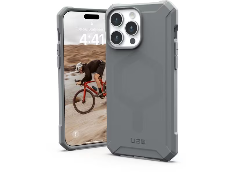 UAG Back Cover Essential Armor iPhone 15 Pro Max Silver