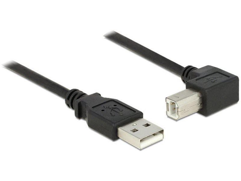 Delock USB 2.0-Kabel A - B gewinkelt 2 m