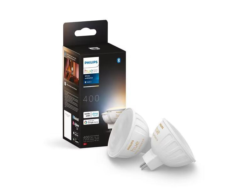 Philips Hue Leuchtmittel 5.1W GU5.3 MR16 White Ambiance Doppelpack
