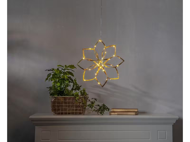 Star Trading Hänger Dekoration Amaze, 36 LEDs, 30 cm, Gold