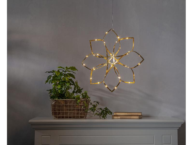 Star Trading Hänger Dekoration Amaze, 48 LEDs, 40 cm, Gold