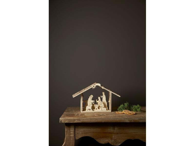 Star Trading Kerzenleuchter Yuletide, 26.5 cm, Natur